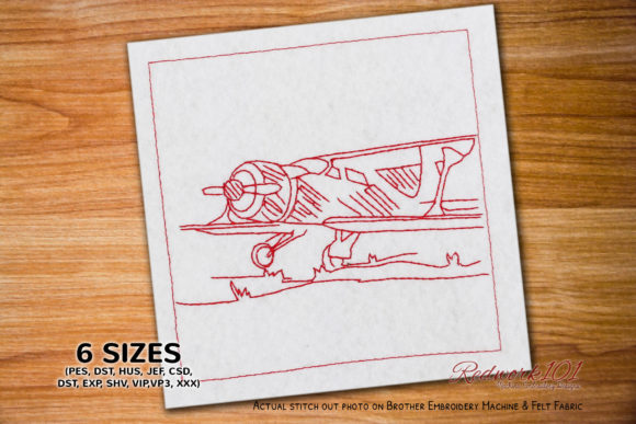 Airplane with Propeller: A Thoughtful Embroidery Design for Meaningful Gifts