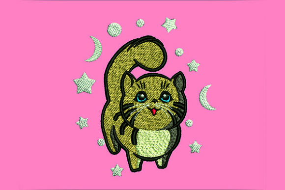 Baby Cat Cute Face Embroidery Design Review
