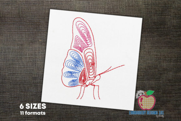 Butterfly Drawn with Lineart