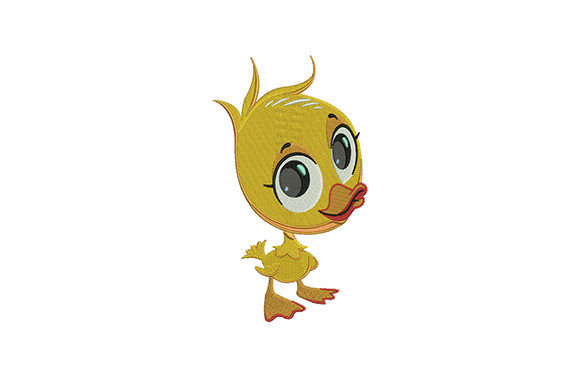 Cute Baby Duck: A Charming Embroidery Design for Meaningful Gifts