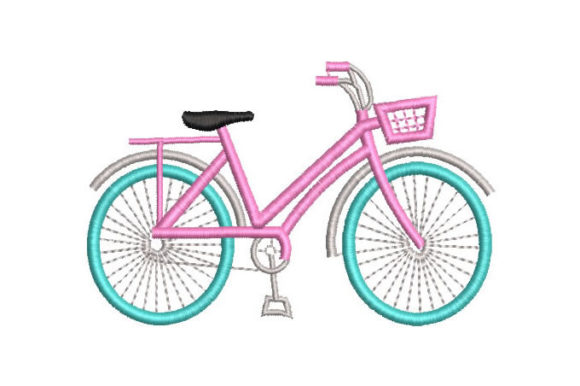 Girl Bicycle: A Craft Fair-Ready Embroidery Design