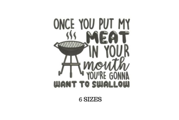 Meat: A Playful Holiday Embroidery Design