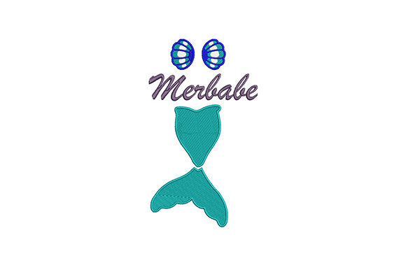 Merbabe: A Playful, Character-Filled Embroidery Design