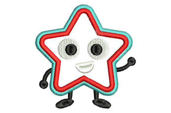 Star Character: A Friendly Embroidery Asset for Small Business Brands
