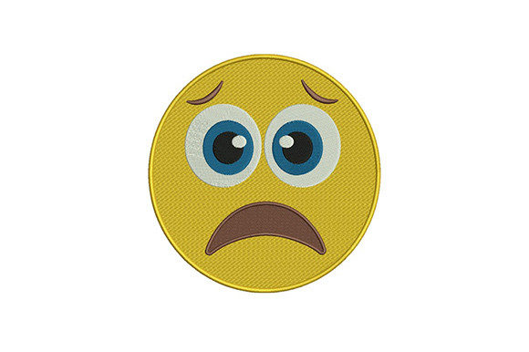 Worried Emoji: A Playful Seasonal Embroidery Design Worth Adding